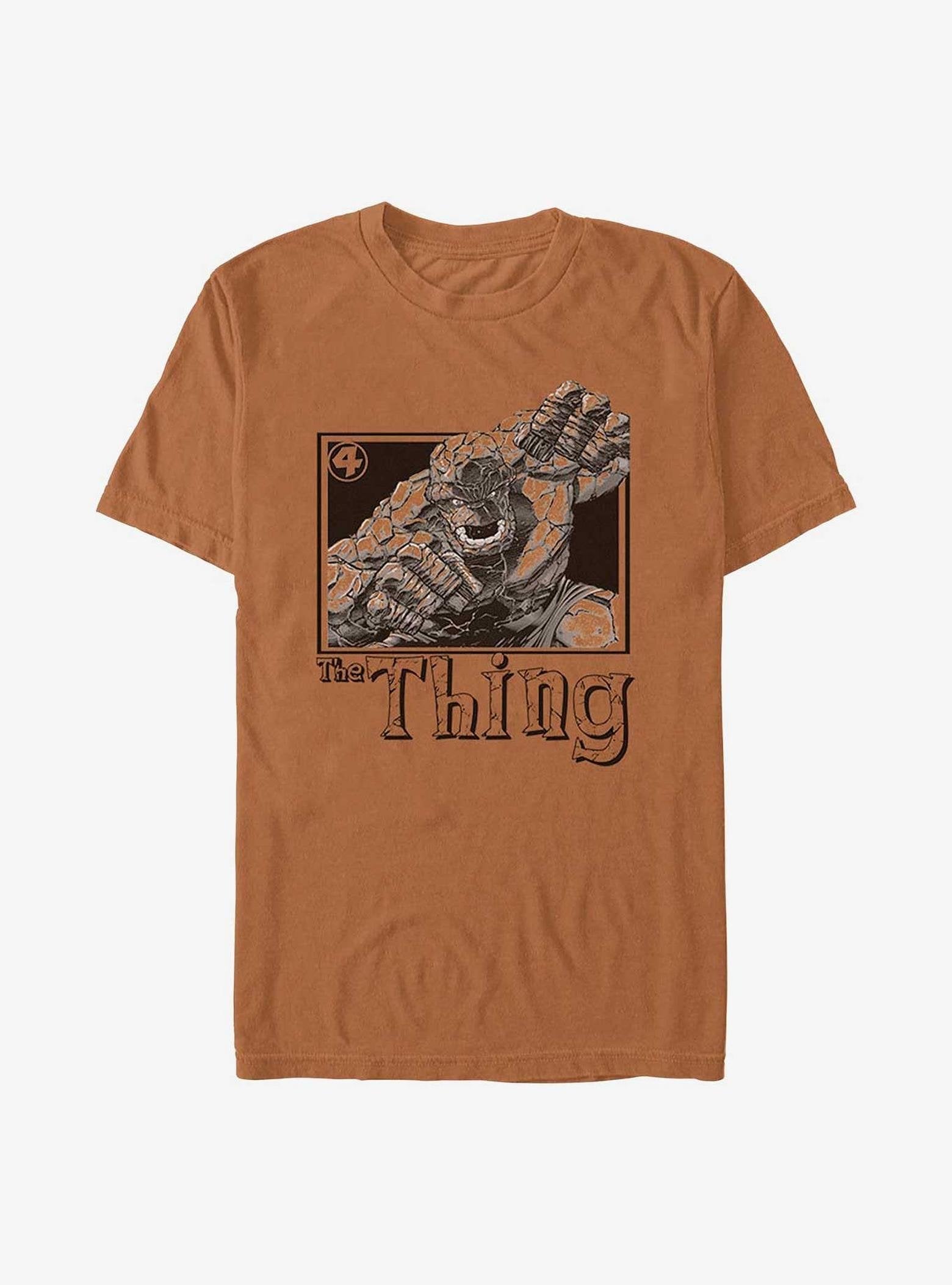 Marvel Fantastic Four The Thing Pose Garment Dye T-Shirt image 0
