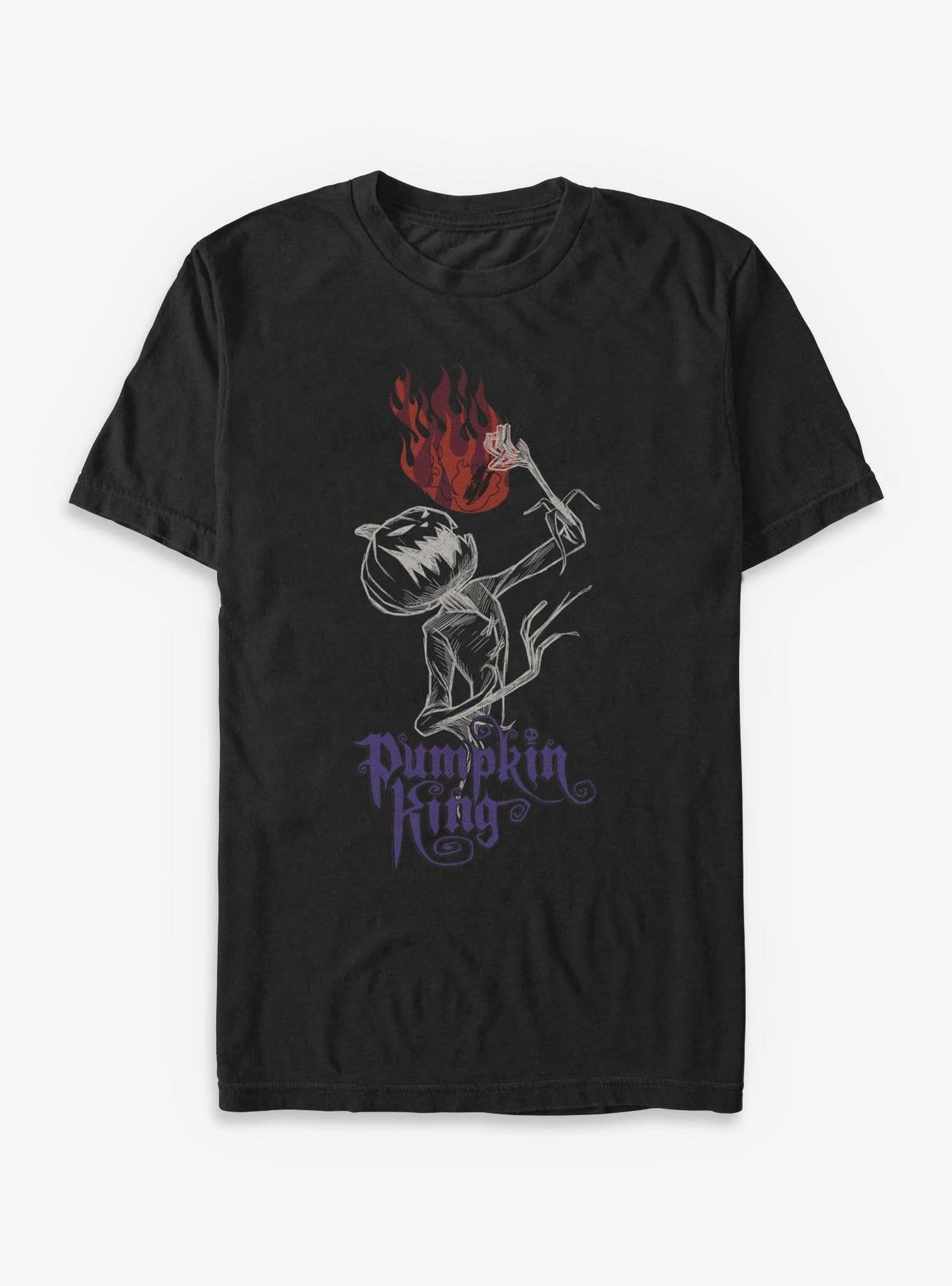 Disney The Nightmare Before Christmas Pumpkin Flames - Black image 0