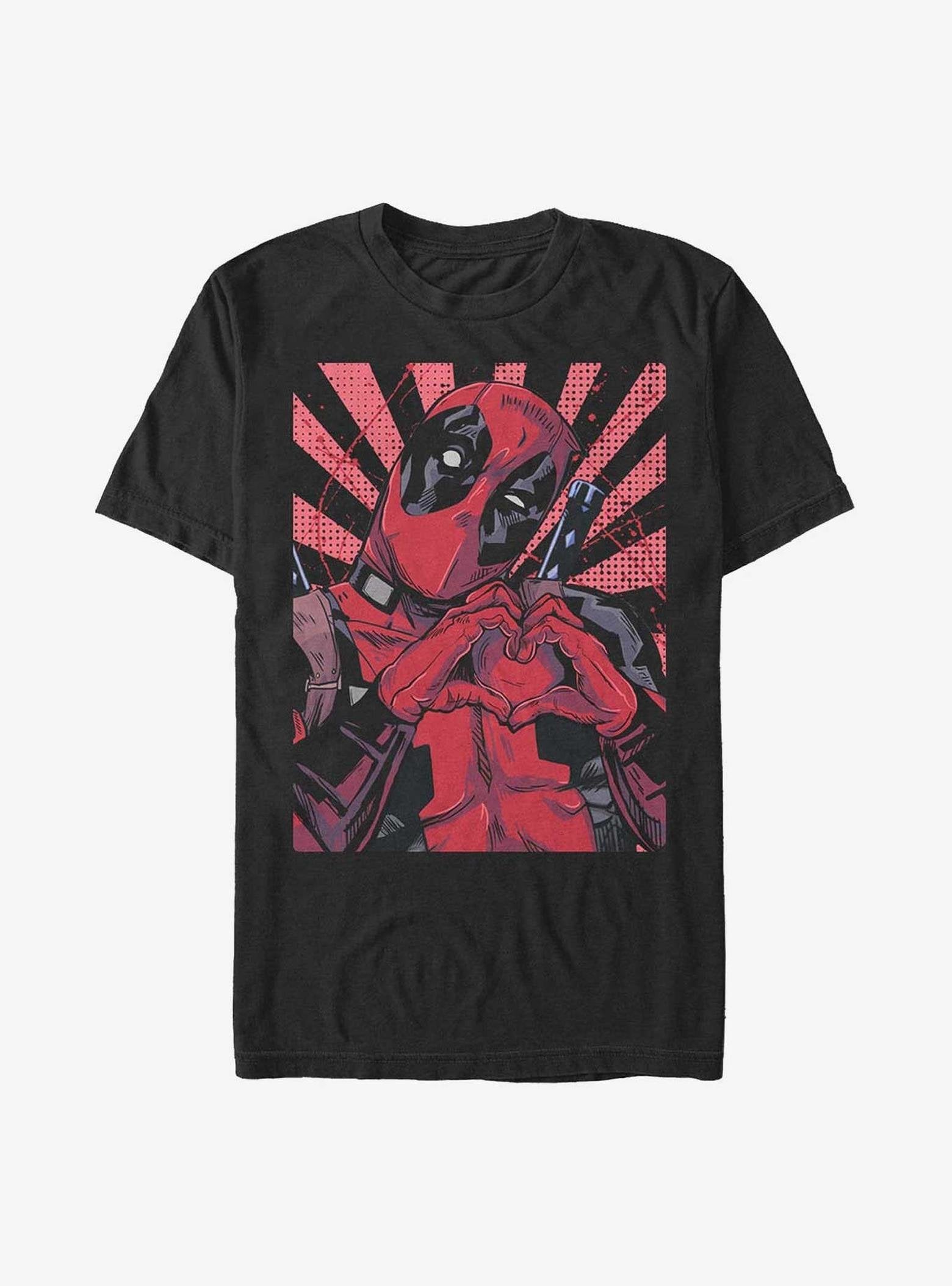 Marvel Deadpool Heart T-Shirt image 0