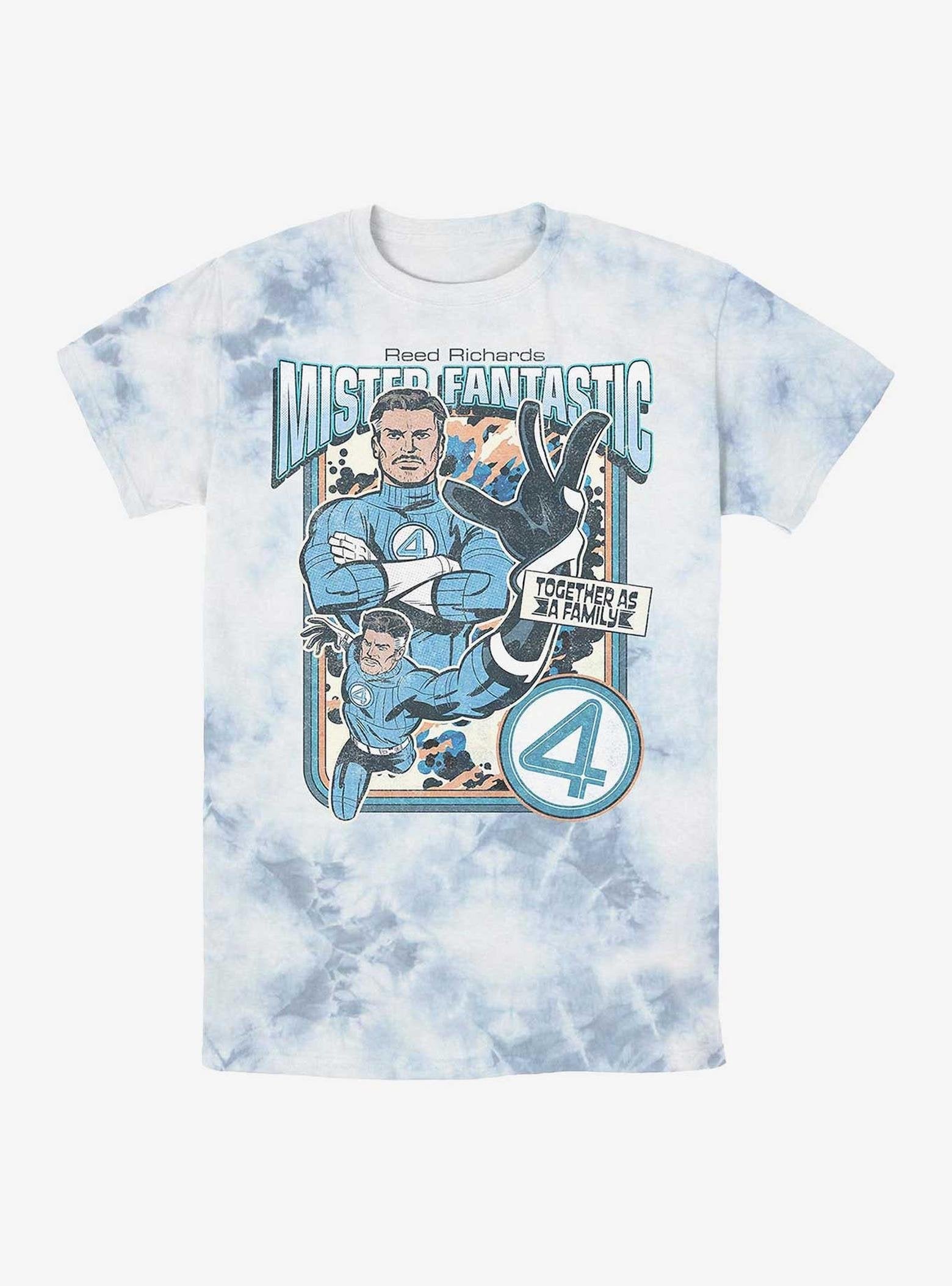 Marvel The Fantastic Four: First Steps Mister Fantastic Reed Tie-Dye T-Shirt Hot Topic Exclusive image 0