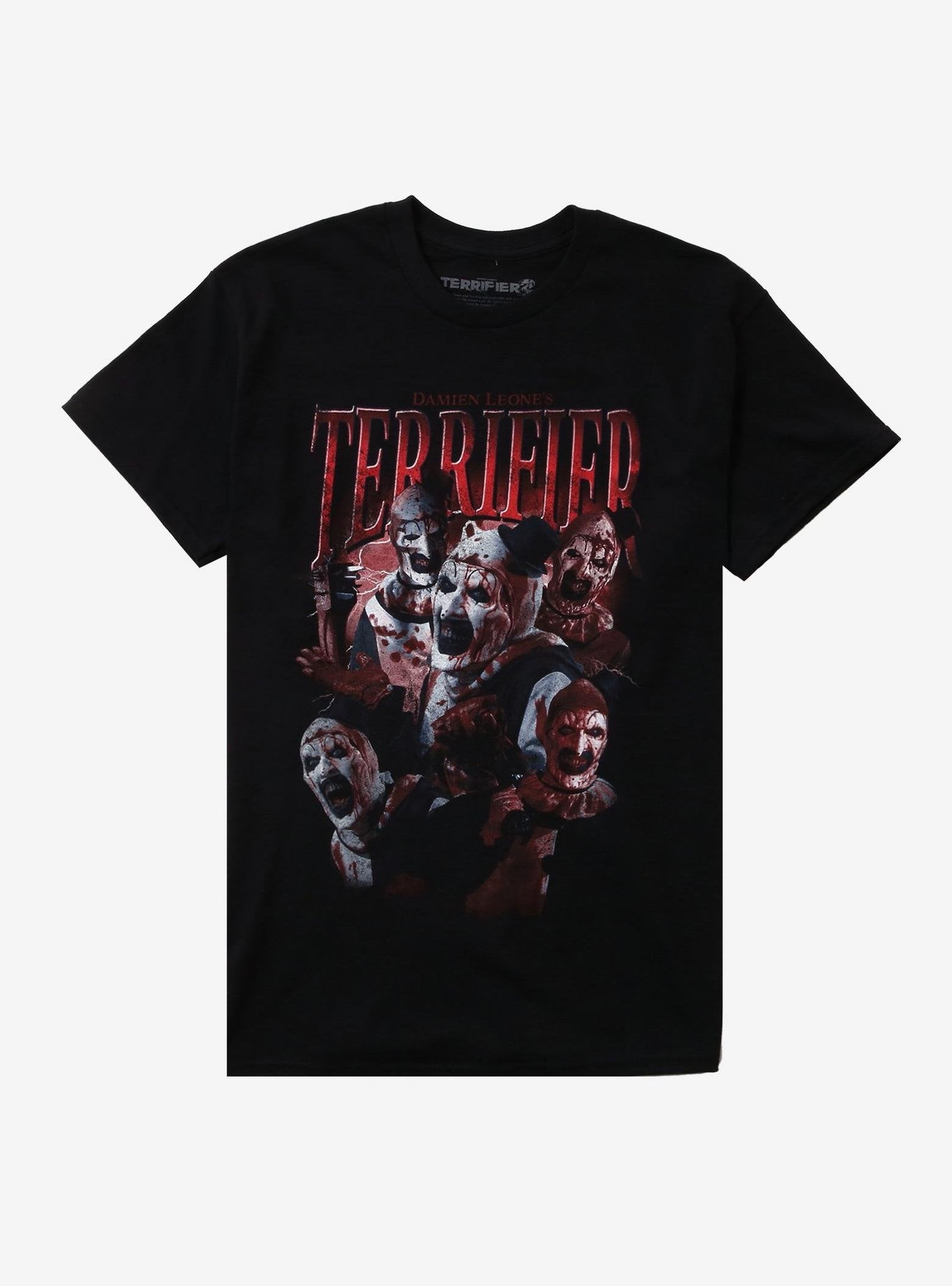 Terrifier Art The Clown Collage T-Shirt image 0