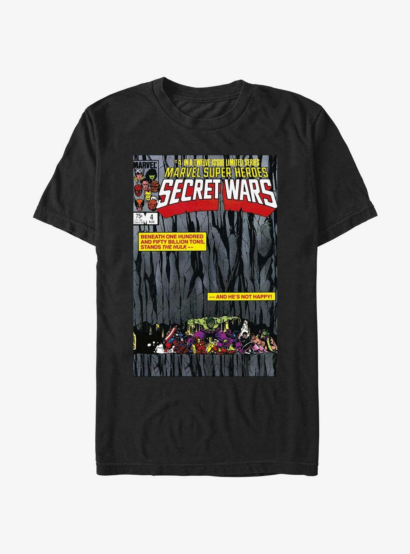 Marvel Secret Wars Comic Cover Vol4 The Hulk T-Shirt image 0