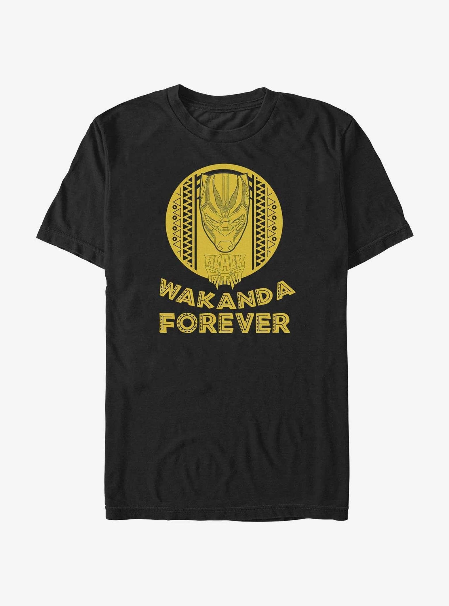 Marvel Black Panther Wakanda Forever Badge T-Shirt image 0