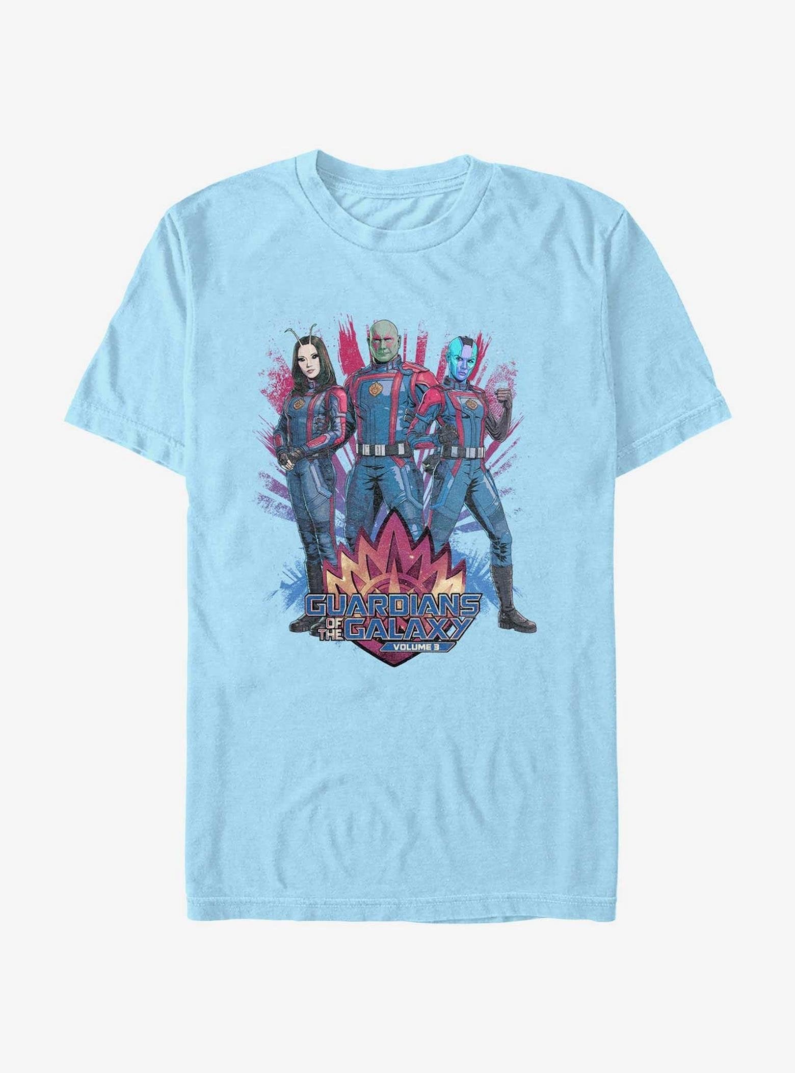 Marvel Guardians of the Galaxy Vol. 3 Mantis Drax & Nebula T-Shirt Hot Topic Web Exclusive image 0