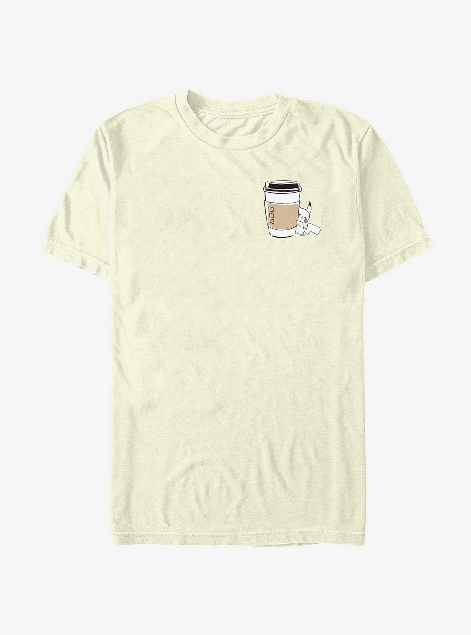 Pokemon Chibi Pikachu Coffee T-Shirt image 0