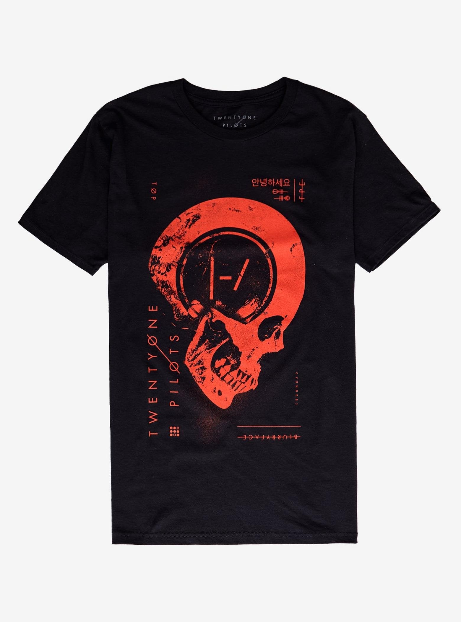 Twenty One Pilots Blurryface Skull T-Shirt image 0