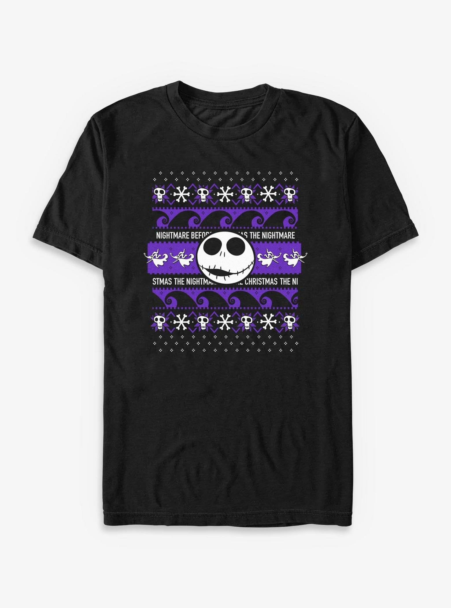 Disney The Nightmare Before Christmas Jack Ugly Sweater - Black image 0