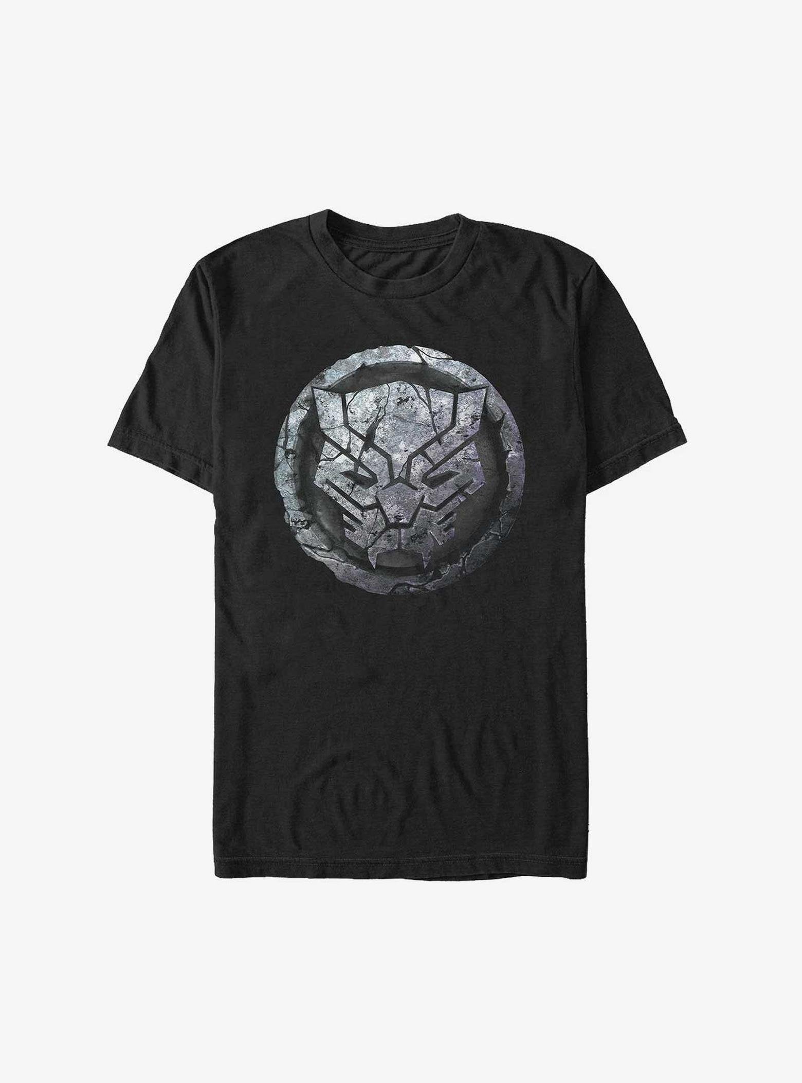 Marvel Black Panther Scratched Stone Sigil T-Shirt image 0