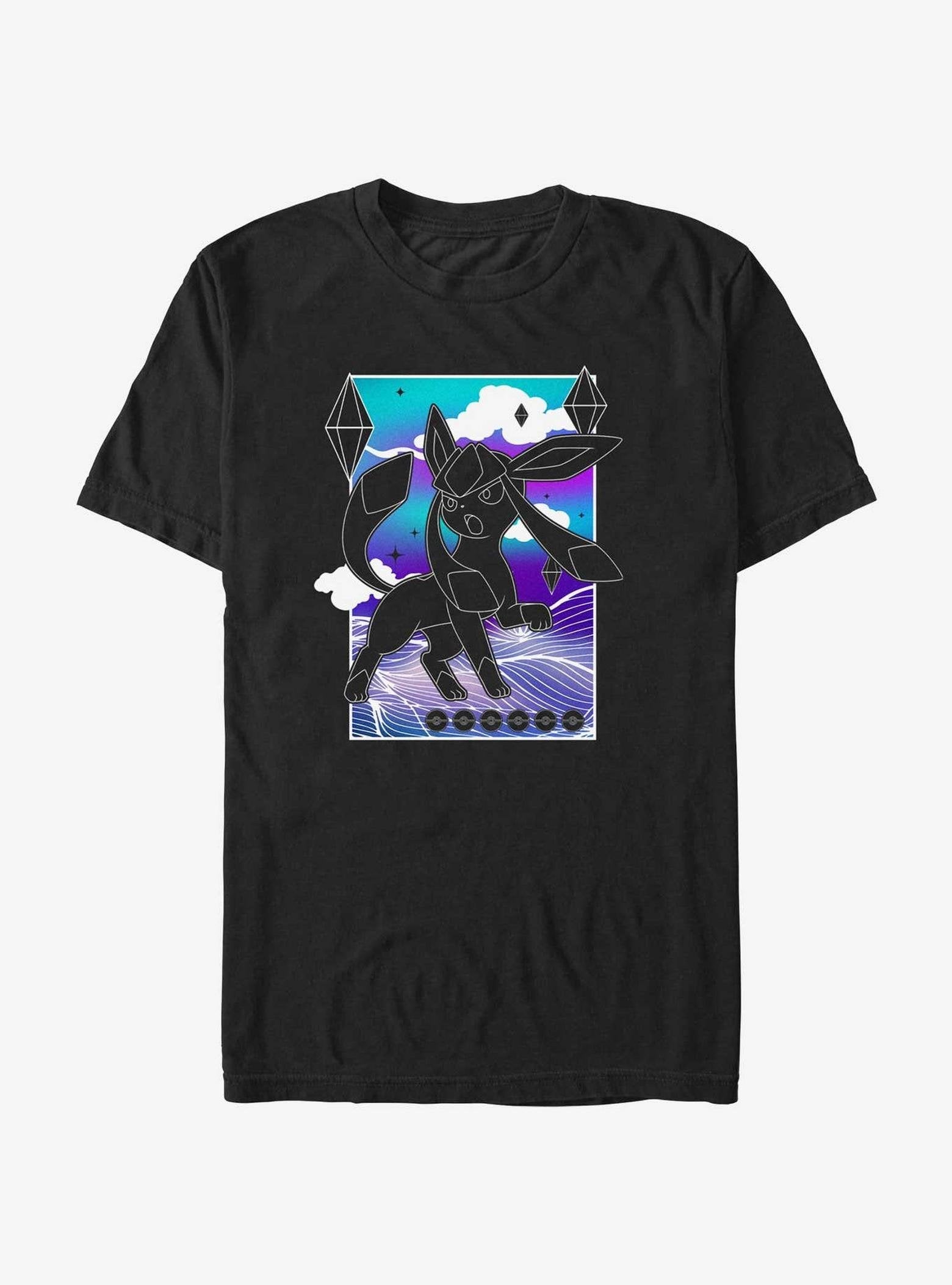 Pokemon Glaceon Northern Lights T-Shirt image 0