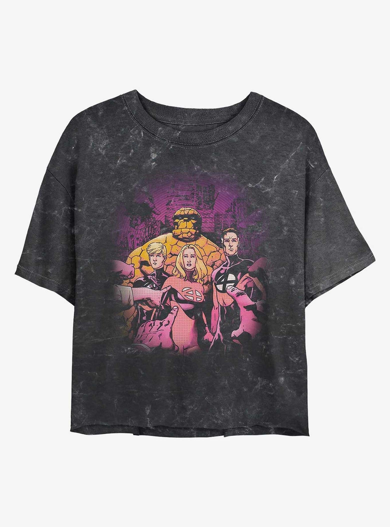 Marvel Fantastic Four Blame Games Mineral Wash T-Shirt image 0