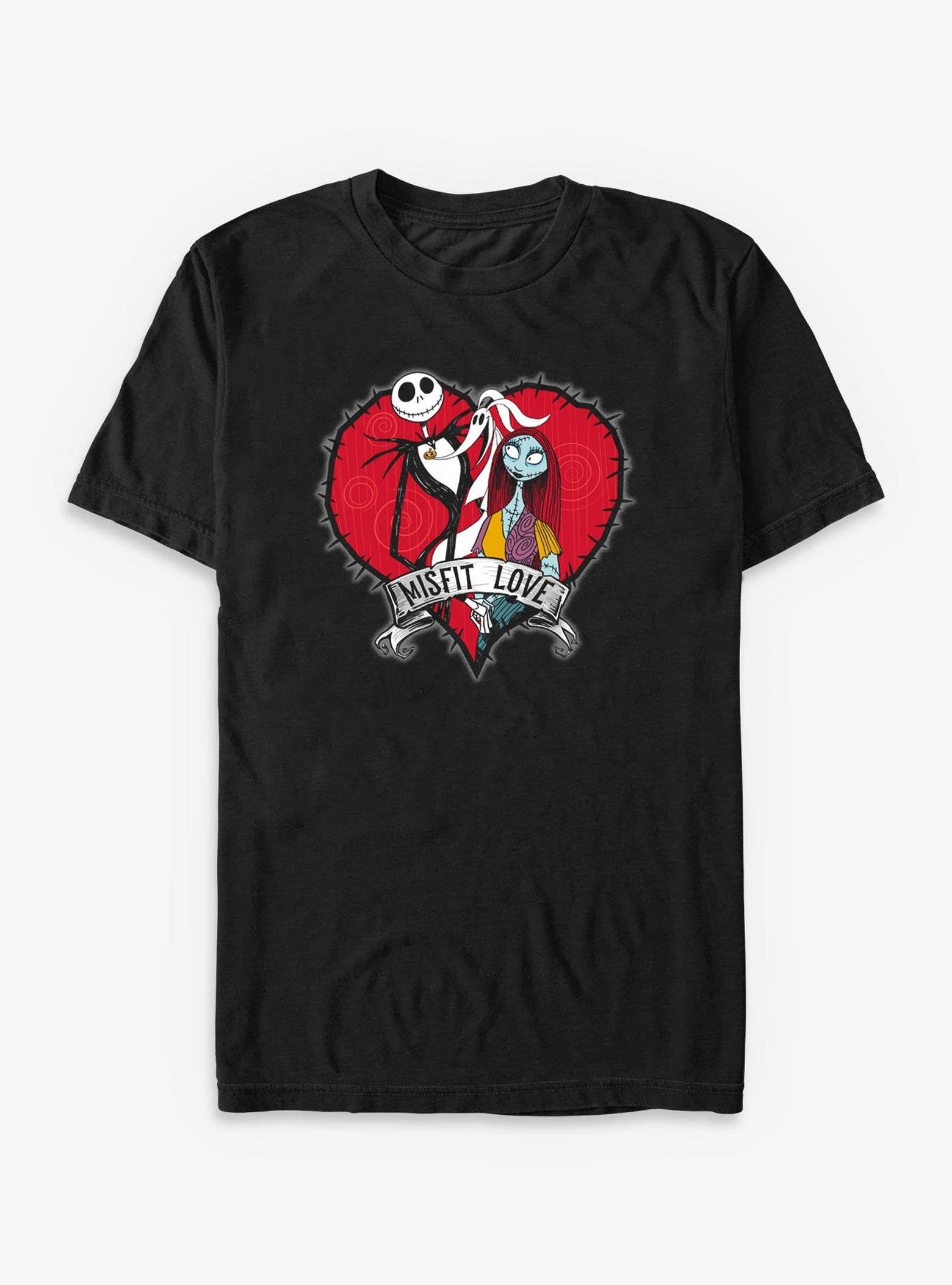 Disney The Nightmare Before Christmas Jack & Sally Misfit Love - Black image 0