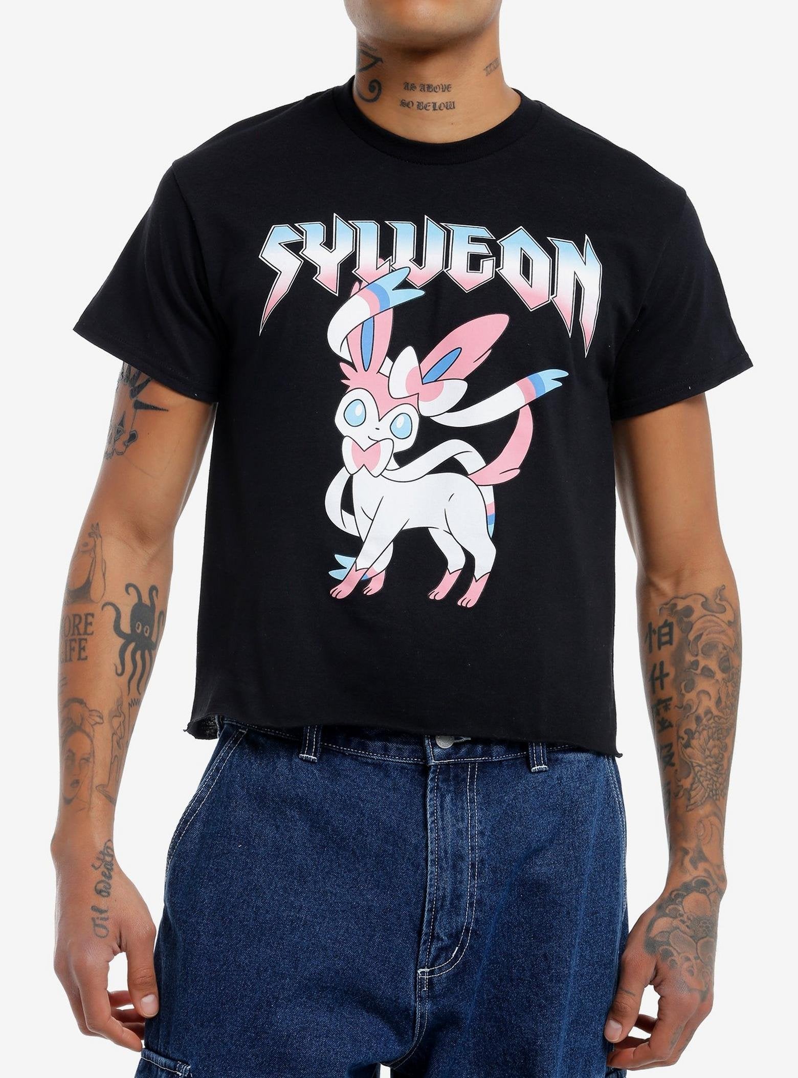 Pokemon Sylveon Metal Crop T-Shirt image 0