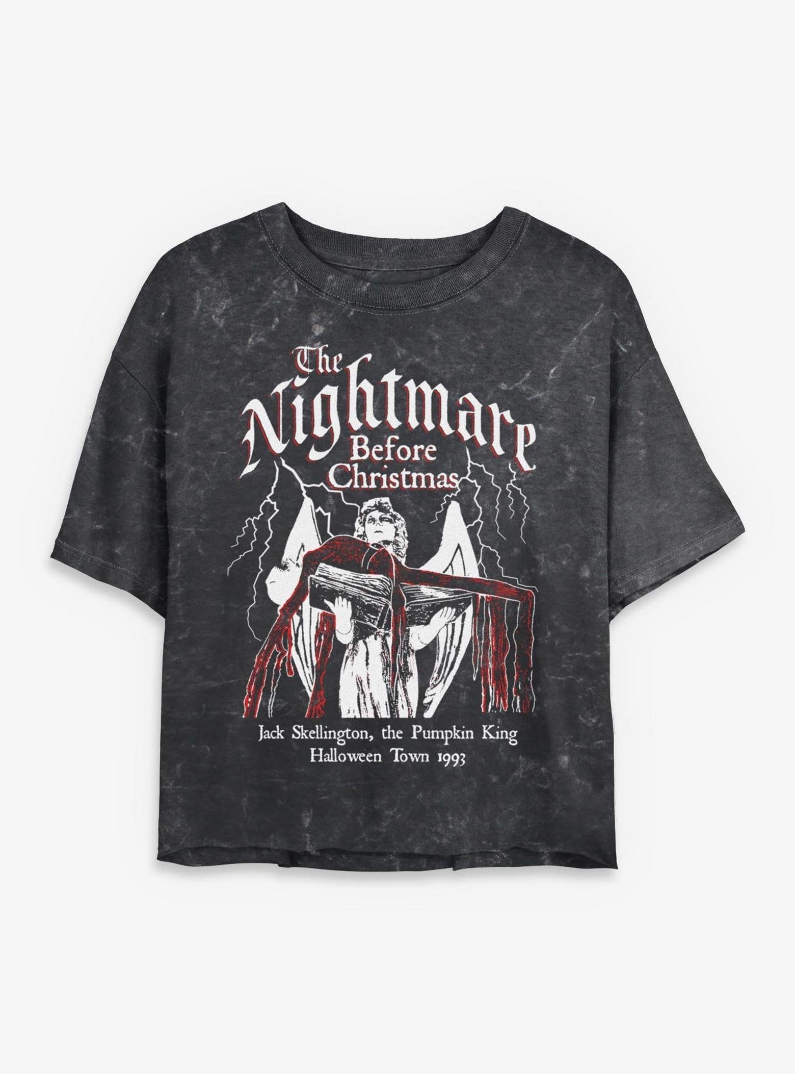 Disney The Nightmare Before Christmas Jack On Angel Statue - Black image 0