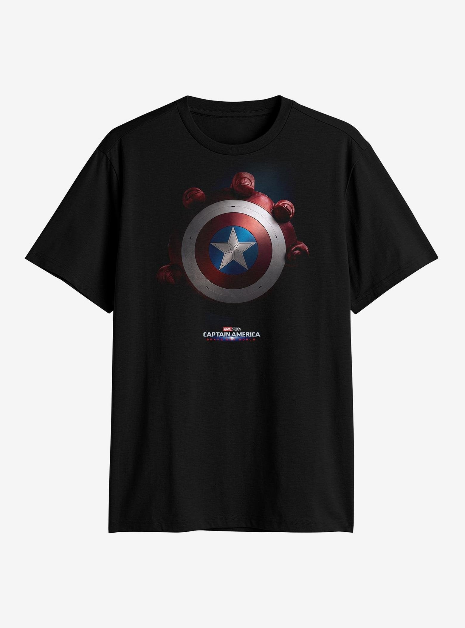 Marvel Captain America: Brave New World Red Hulk & Shield T-Shirt image 0
