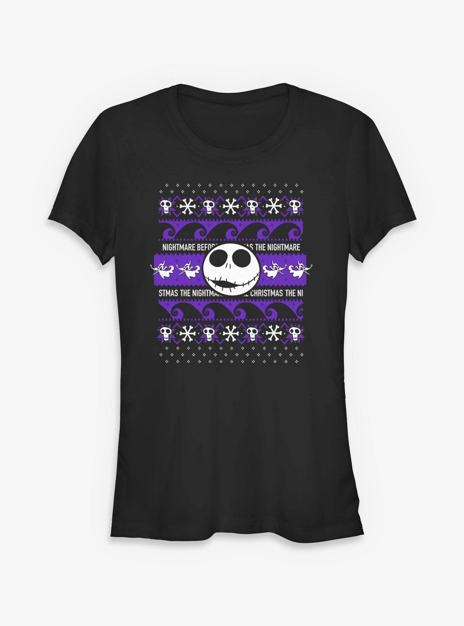 Disney The Nightmare Before Christmas Jack Ugly Sweater - Black image 0