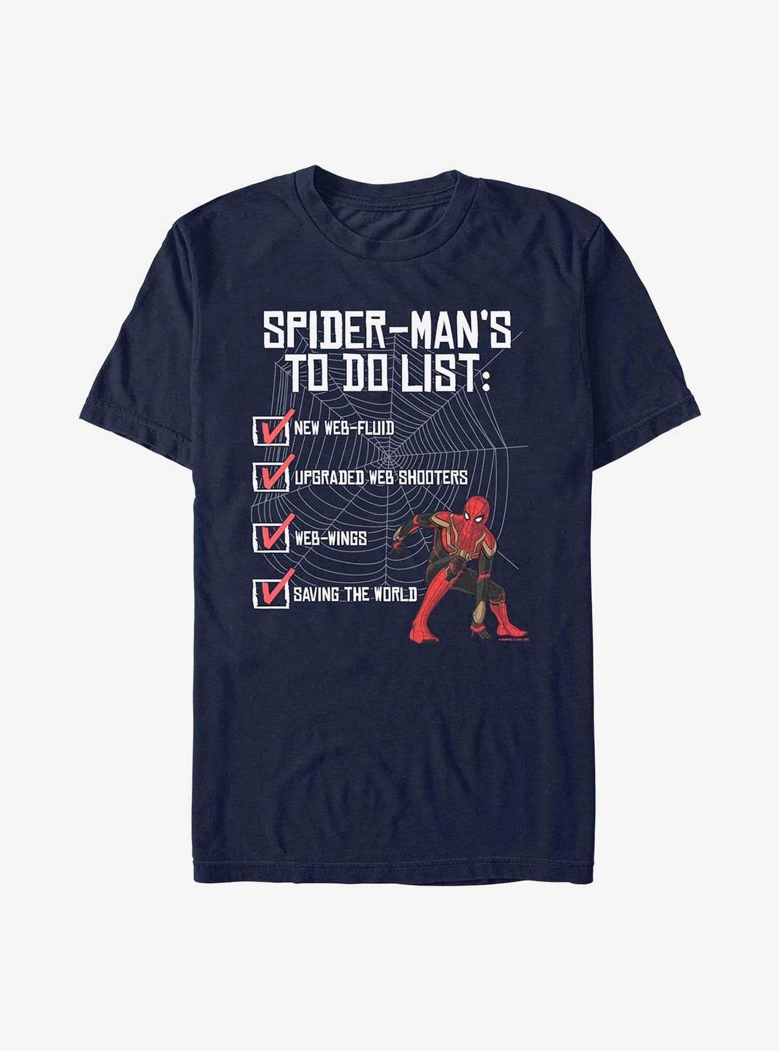 Marvel Spider-Man: No Way Home To Do List T-Shirt image 0