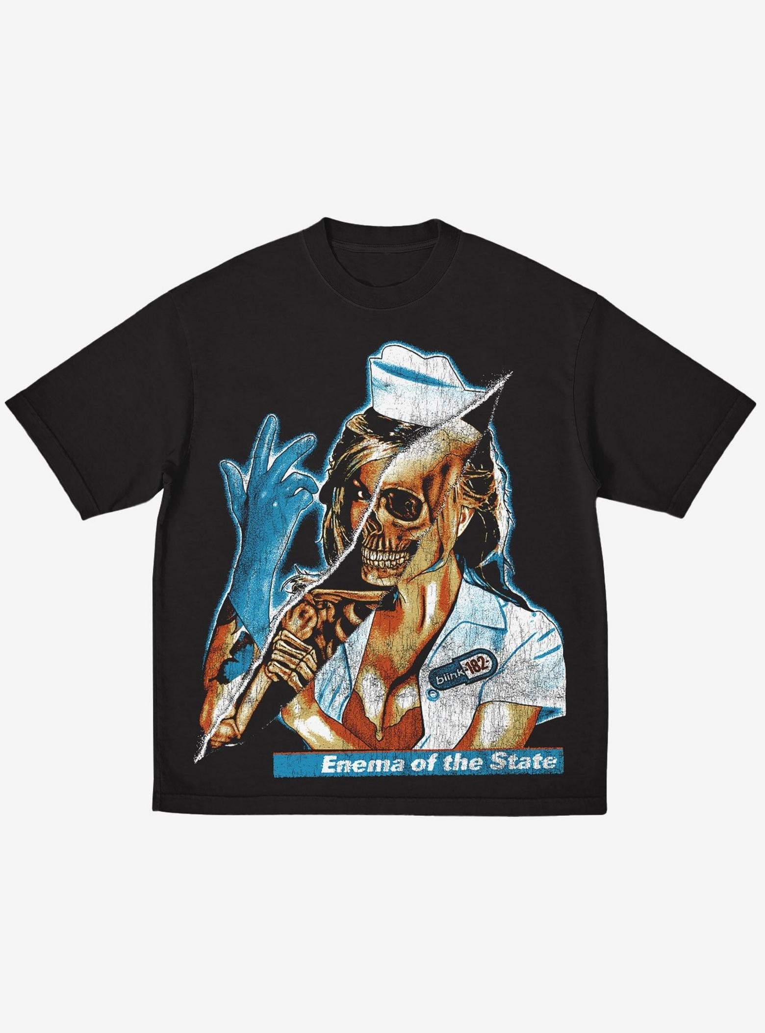 Blink-182 Skeleton Nurse T-Shirt image 0