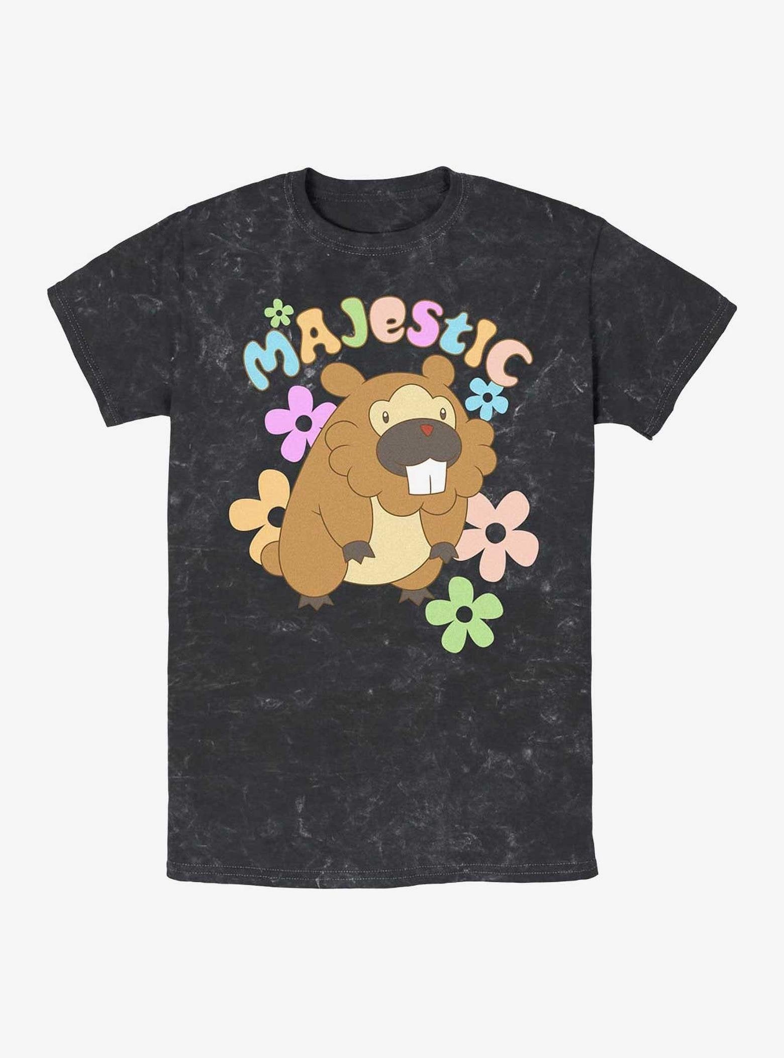 Pokemon Bidoof Majestic Mineral Wash T-Shirt image 0