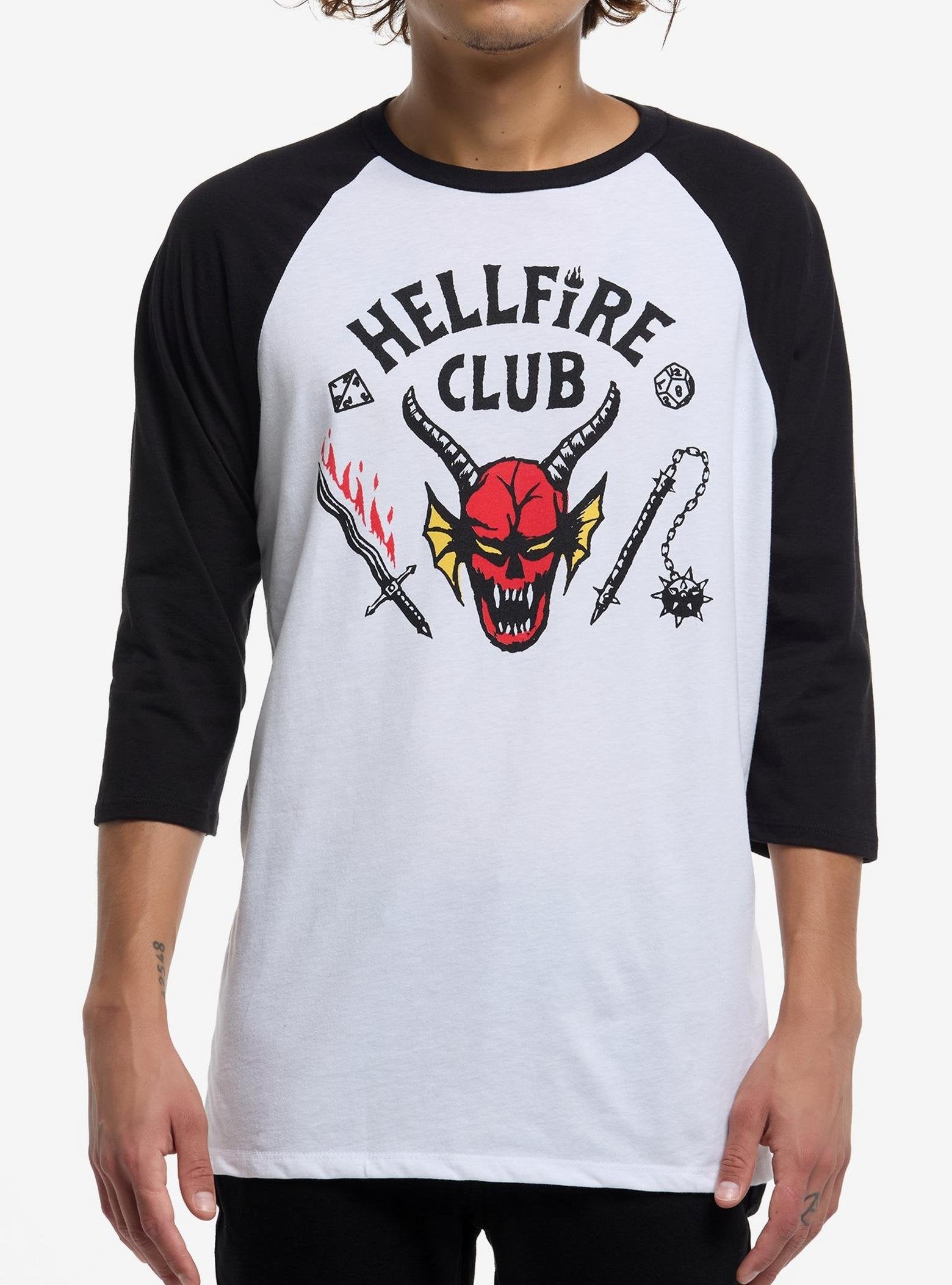 Stranger Things Hellfire Club Raglan T-Shirt image 0