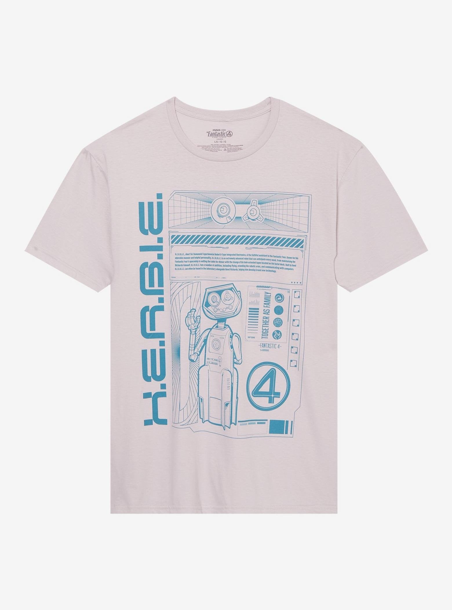 Marvel The Fantastic 4: First Steps H.E.R.B.I.E. T-Shirt image 0