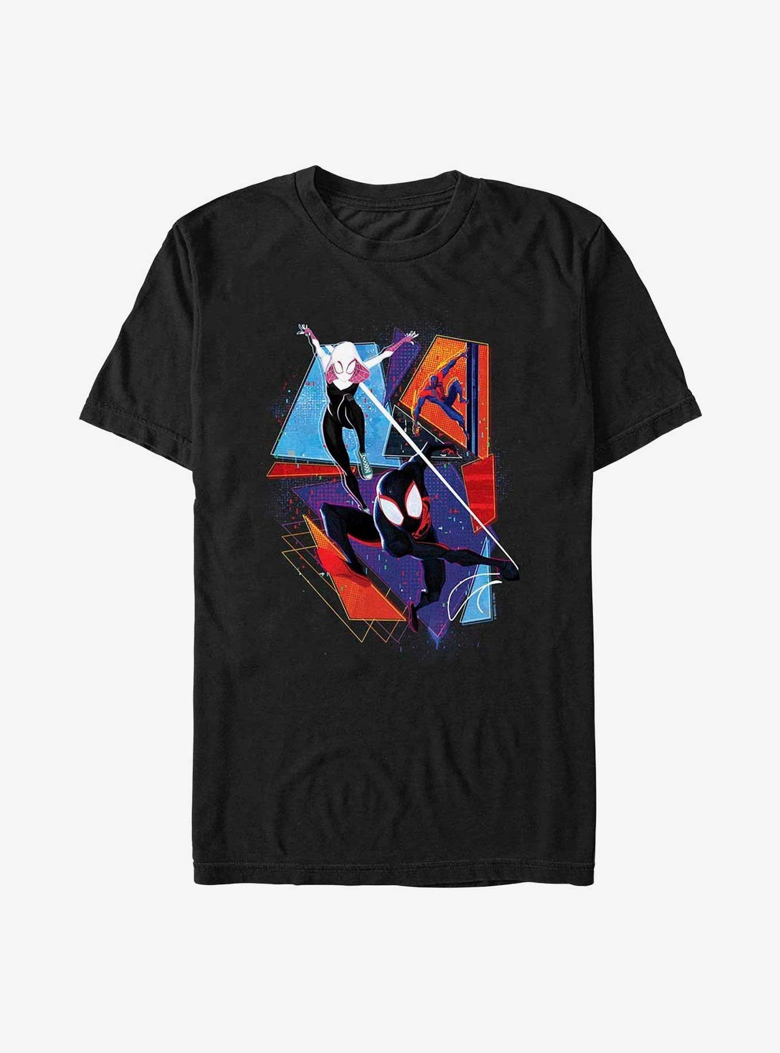 Marvel Spider-Man: Across the Spider-Verse Spider-Gwen Miguel O'Hara and Miles Morales Poster T-Shirt image 0