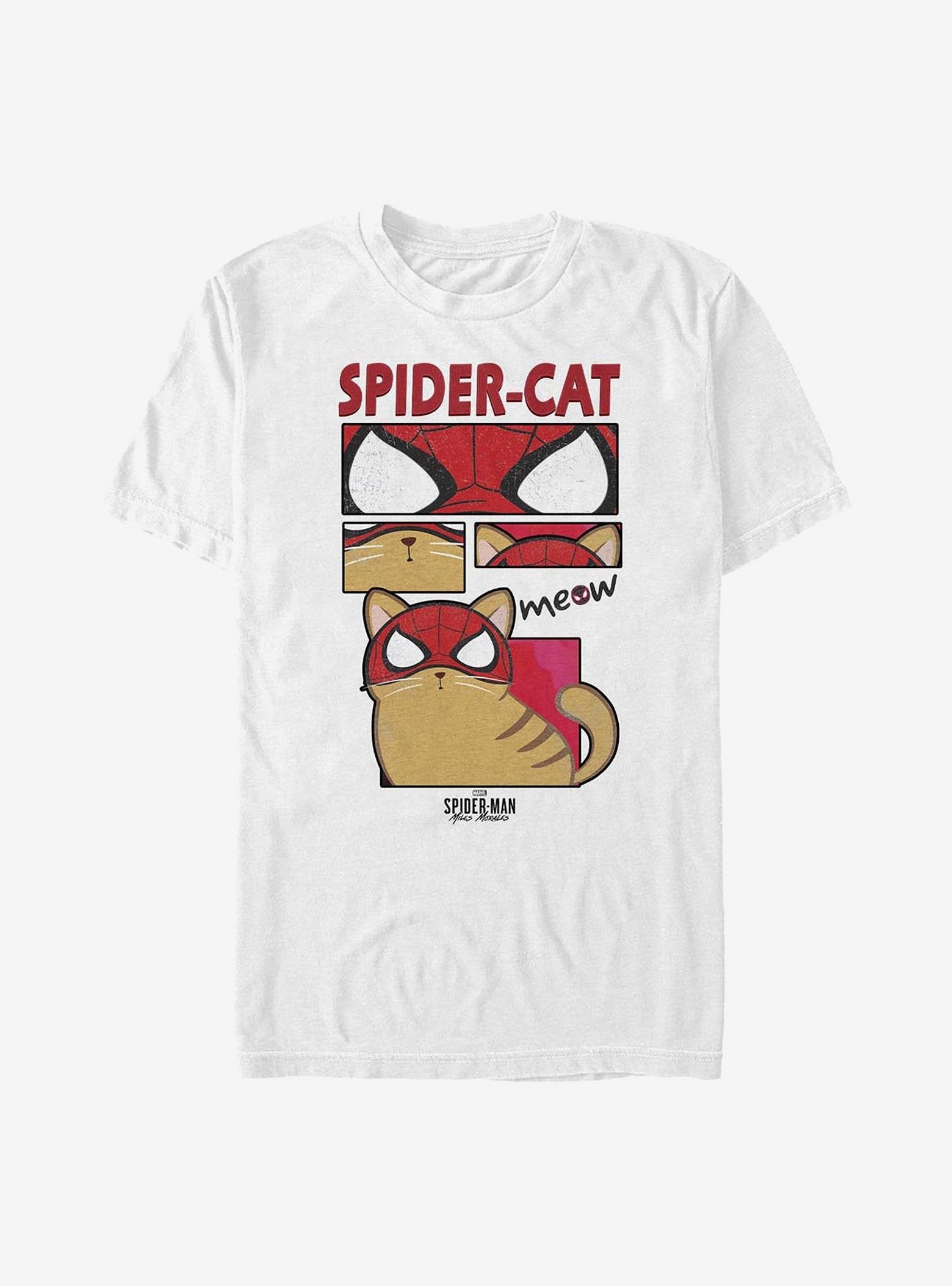 Marvel Spider-Man Spider Cat Panels T-Shirt image 0