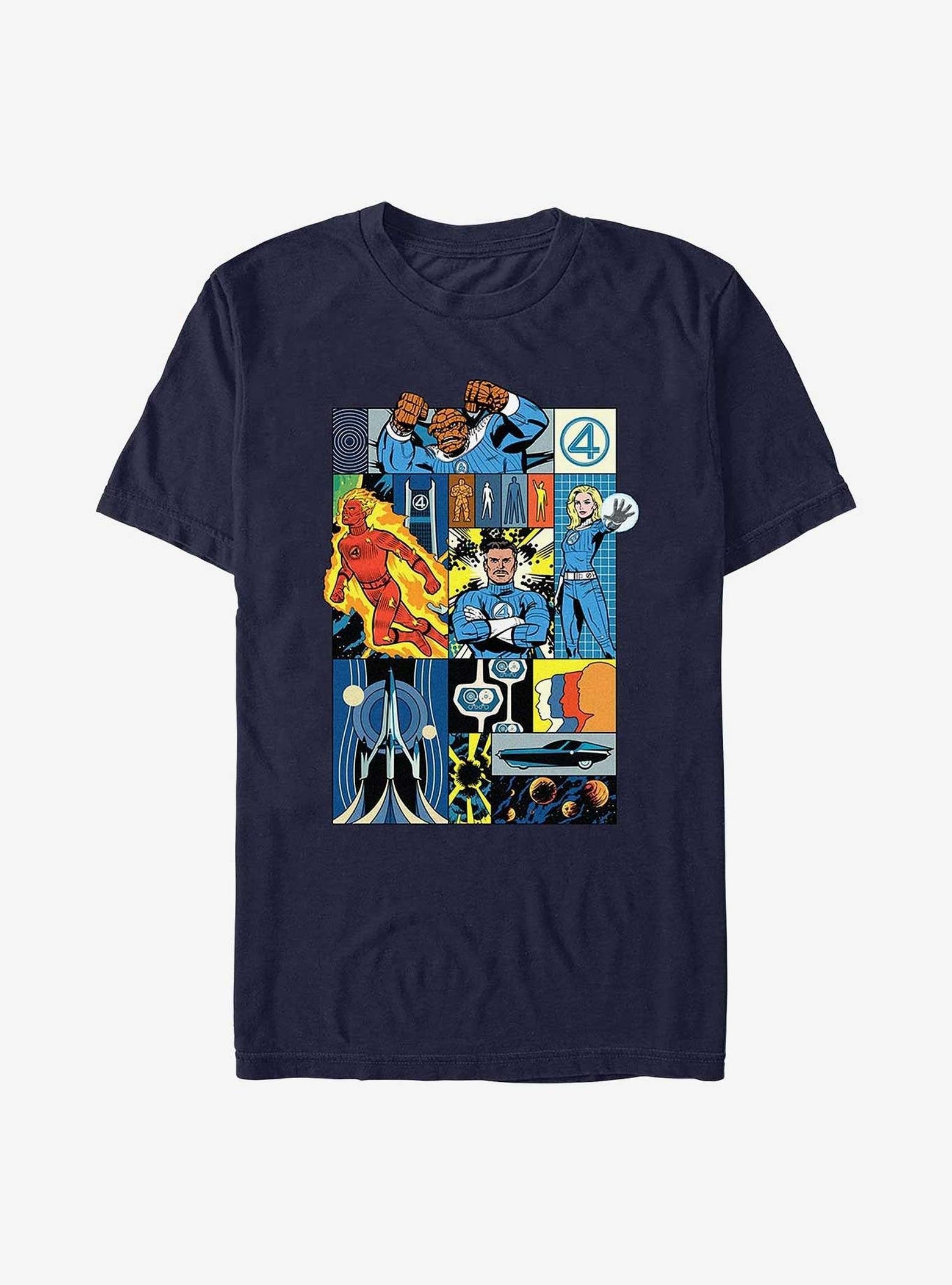 Marvel The Fantastic Four: First Steps Classic Collage T-Shirt image 0