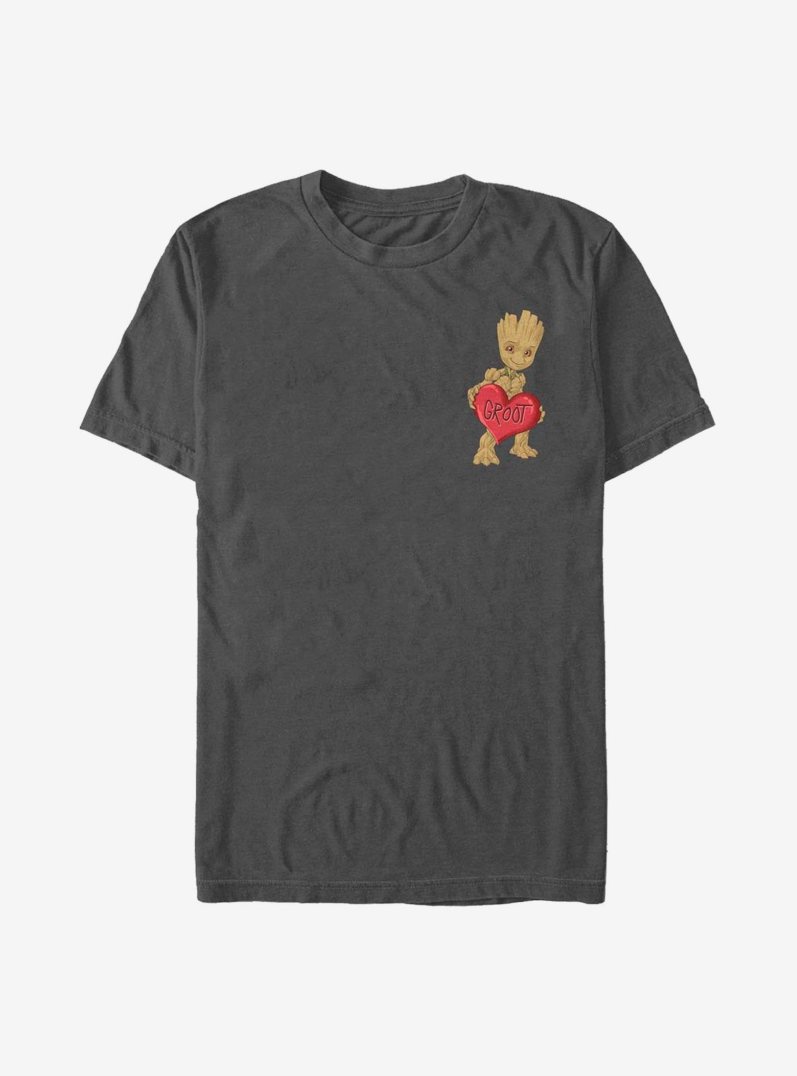 Marvel Guardians Of The Galaxy Groot Heart T-Shirt image 0