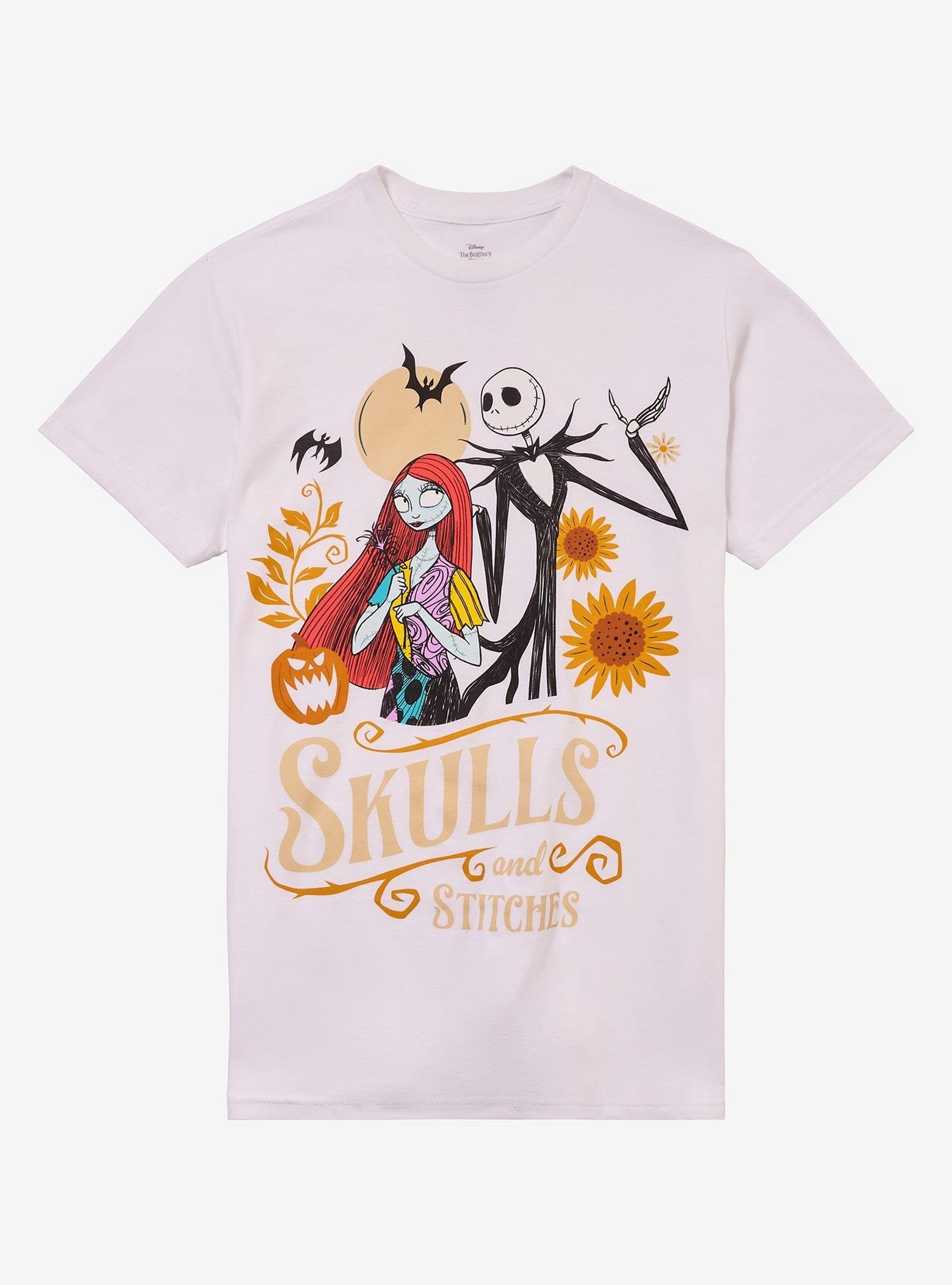 The Nightmare Before Christmas Skulls & Stitches T-Shirt image 0