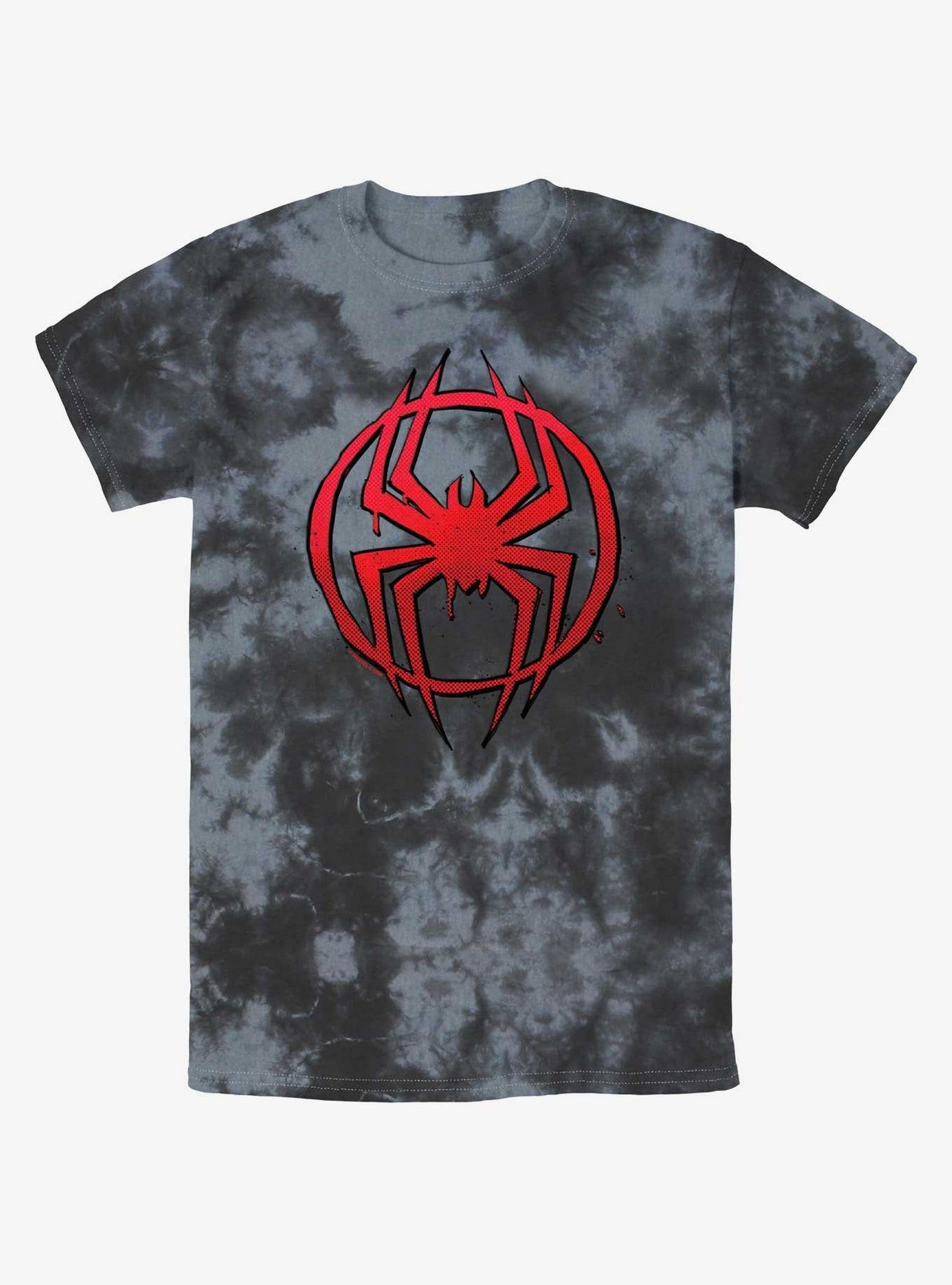 Marvel Spider-Man Simple Spider Symbol Tie-Dye T-Shirt image 0