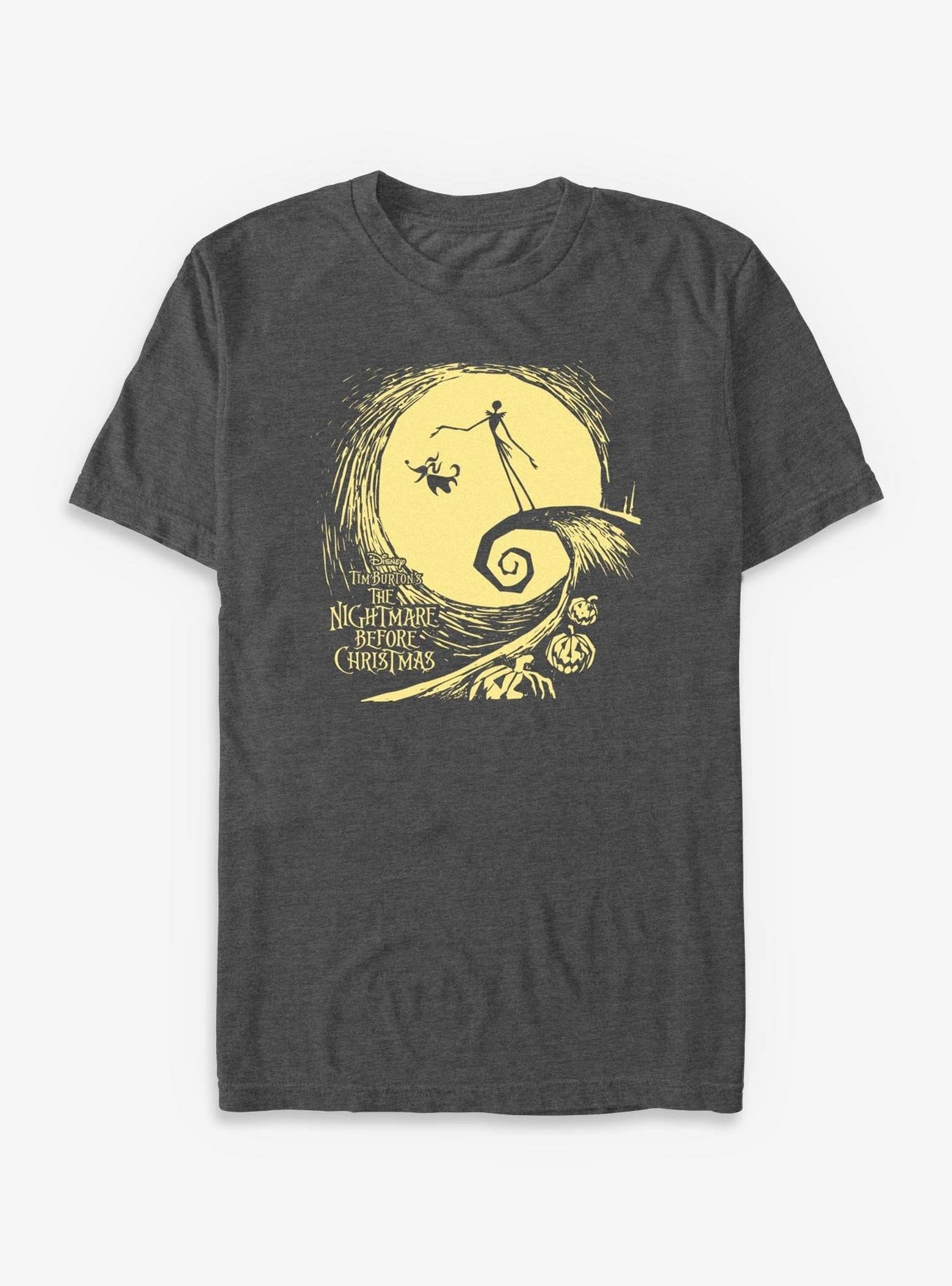 Disney The Nightmare Before Christmas Jack & Zero On Hill - Black image 0