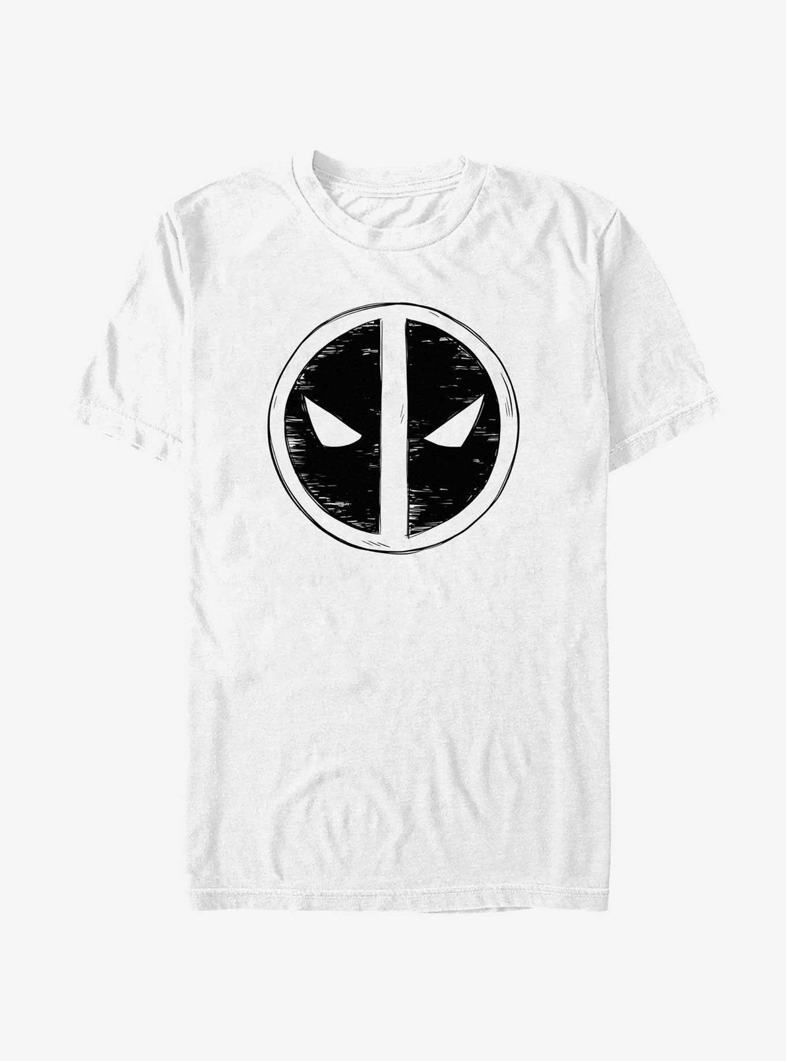 Marvel Deadpool & Wolverine Deadpool Scribble Emblem T-Shirt image 0