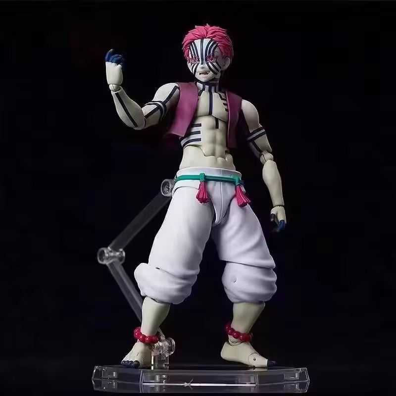 15cm with box Anime Demon Slayer Figma Sp-146 Akaza Hakuji Action Figures Twelve Kizuki Figurine Toy Decoration Collection Model Doll Gift