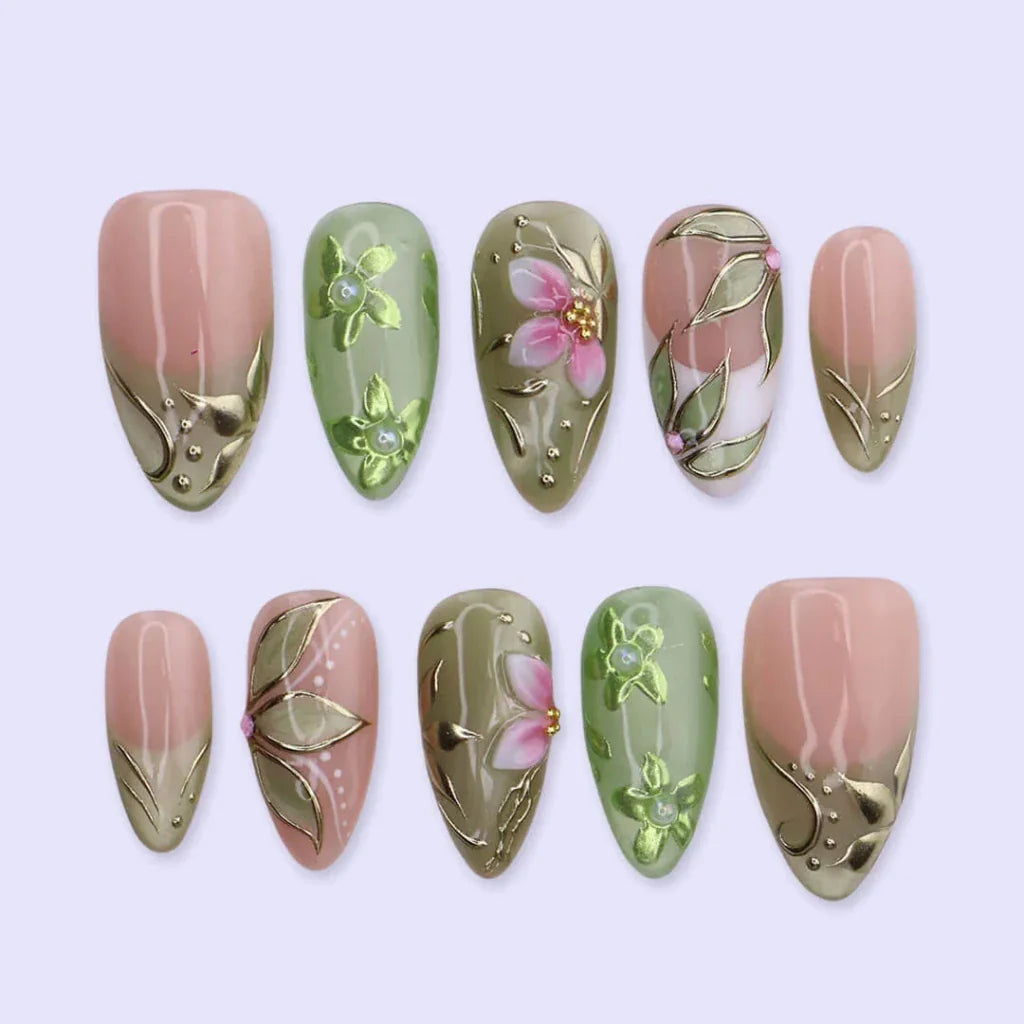 The Green Hour Press On Nails False Nails