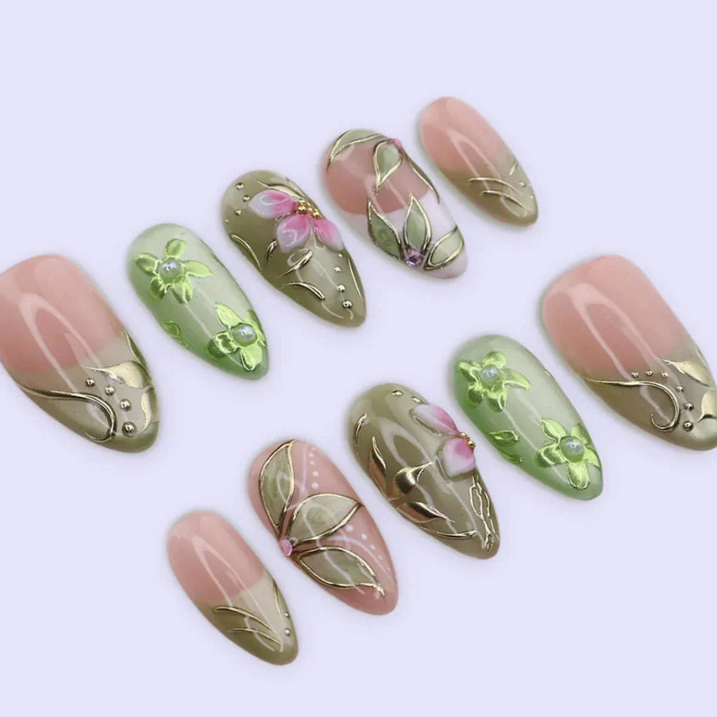 The Green Hour Press On Nails False Nails