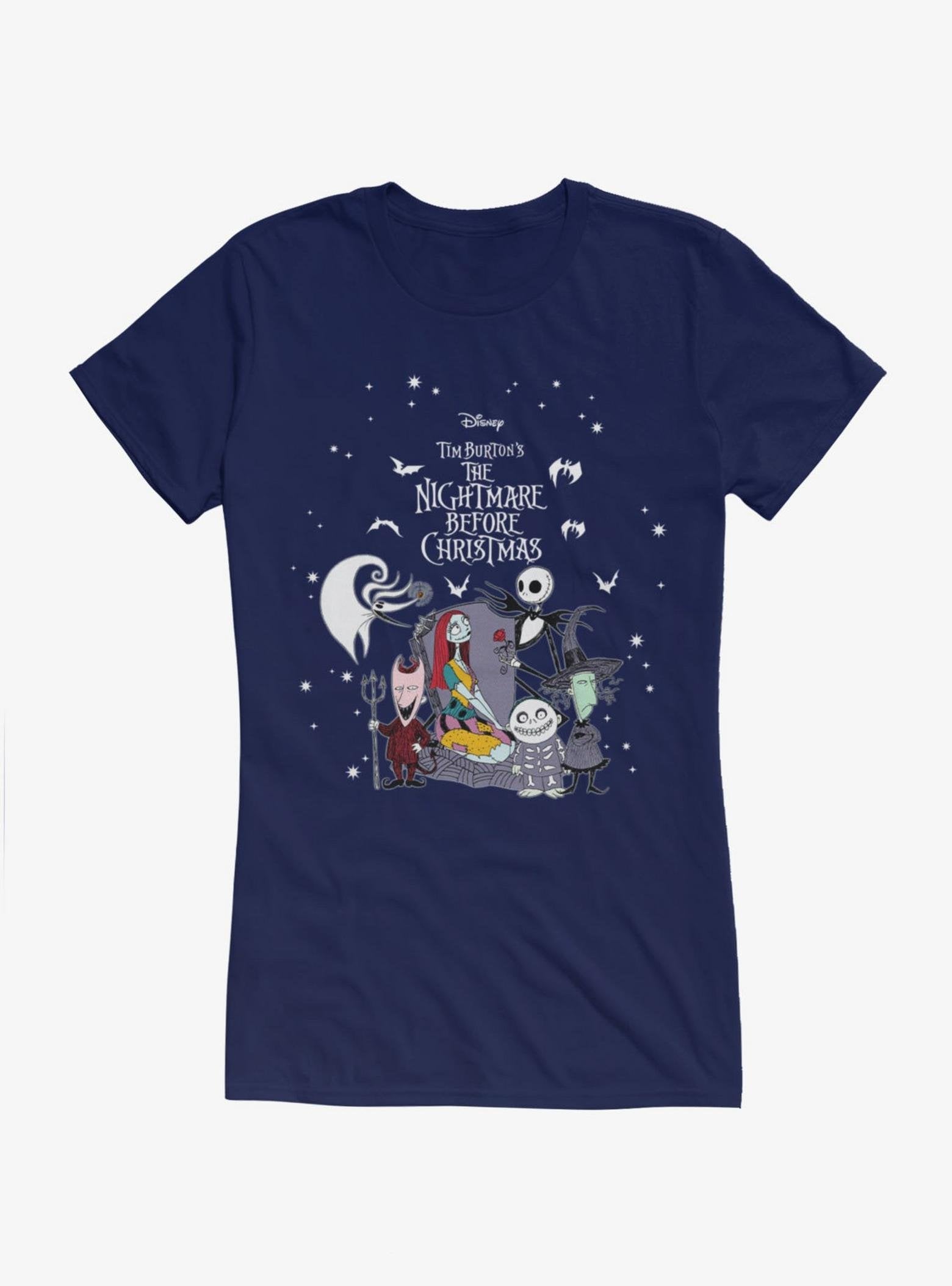 Disney The Nightmare Before Christmas Stars Girls T-Shirt Hot Topic Exclusive image 0