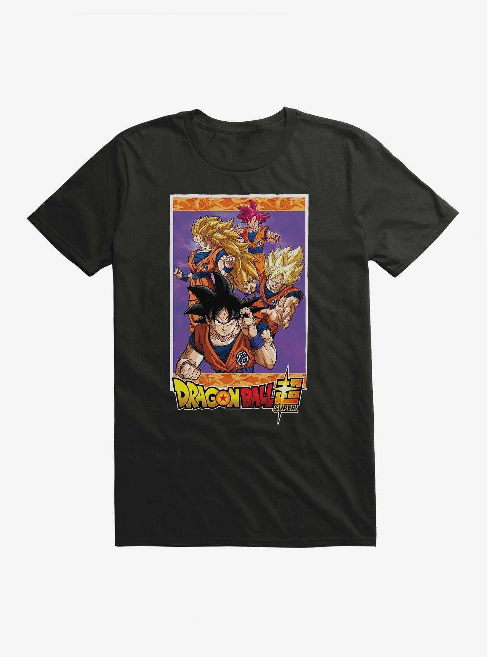 Dragon Ball Super Goku Transformations Extra Soft T-Shirt image 0