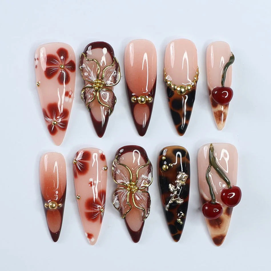 Scarlet Reverie False Nails
