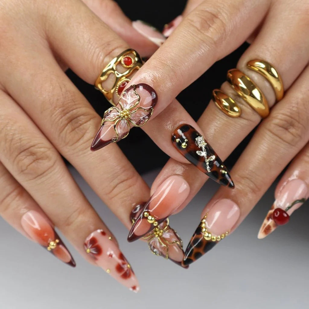 Scarlet Reverie False Nails