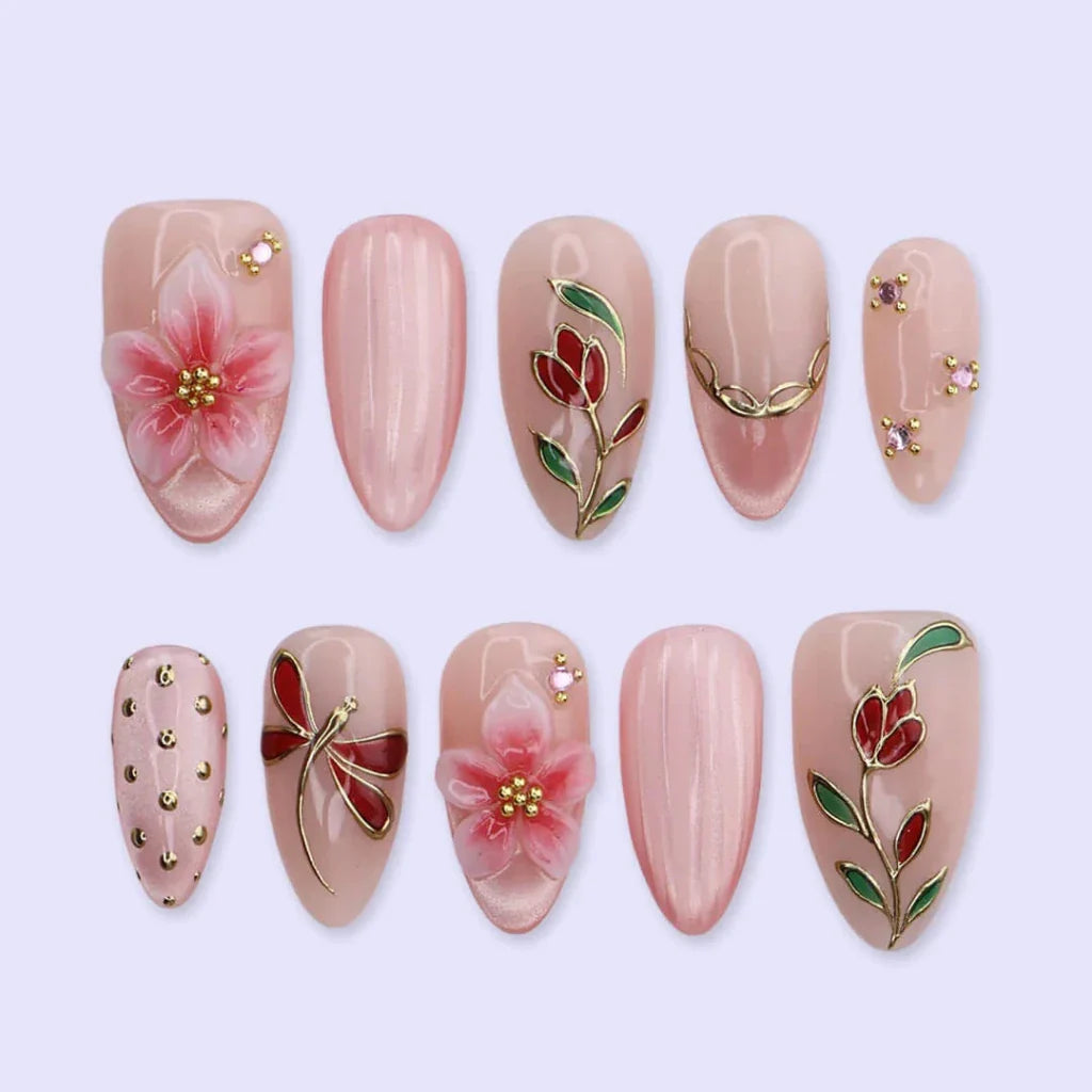Garden Soirée False Nails