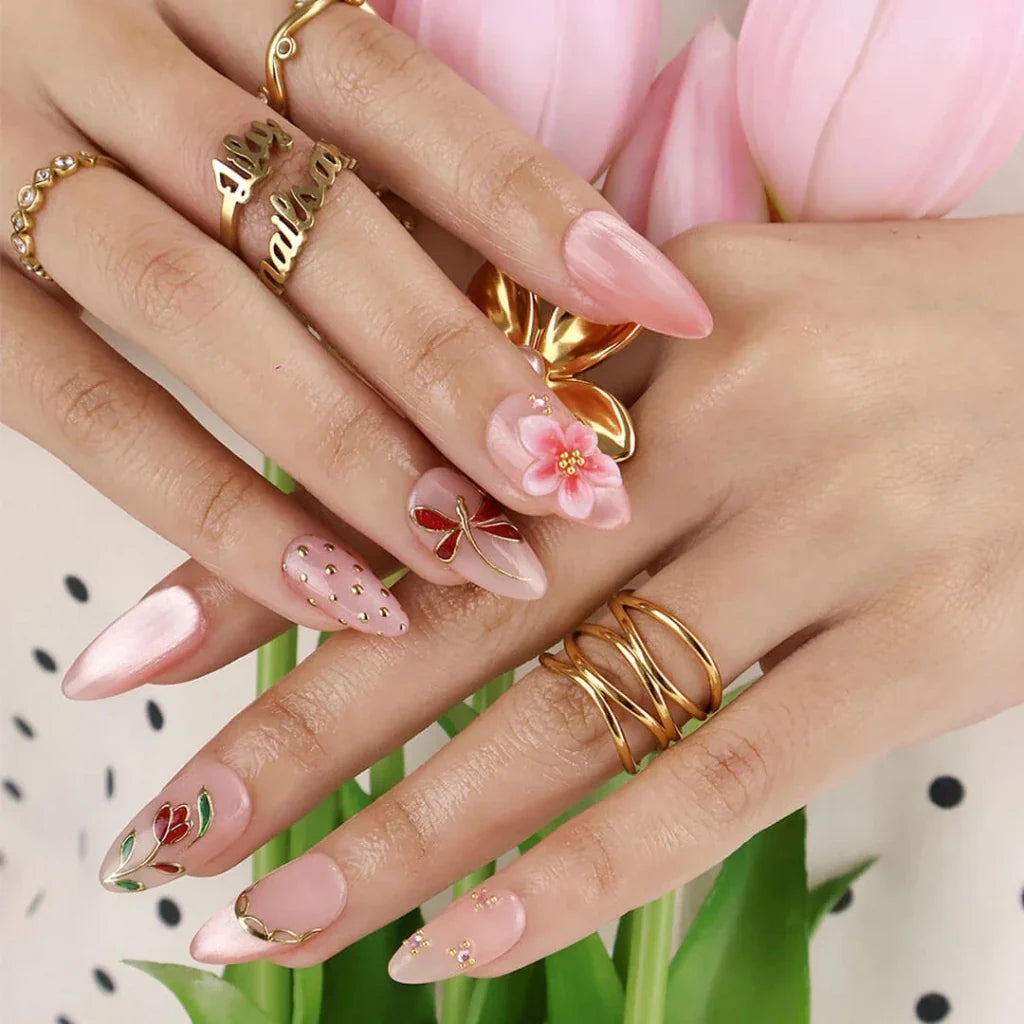 Garden Soirée False Nails