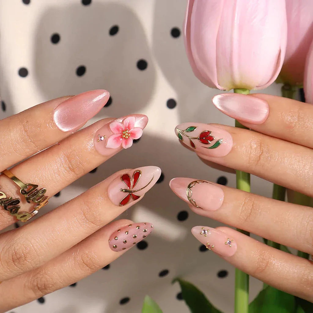 Garden Soirée False Nails