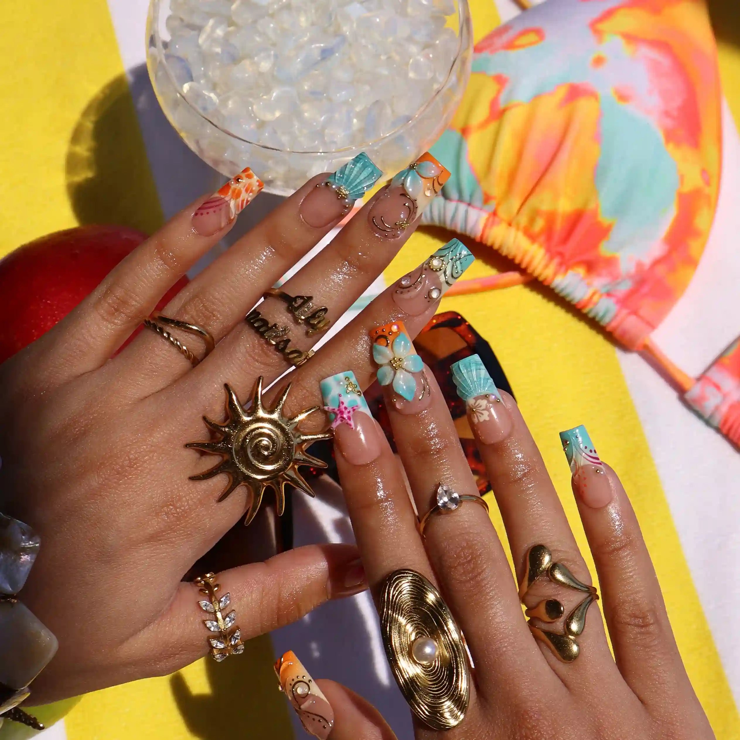 Under The Sea Fake Nails